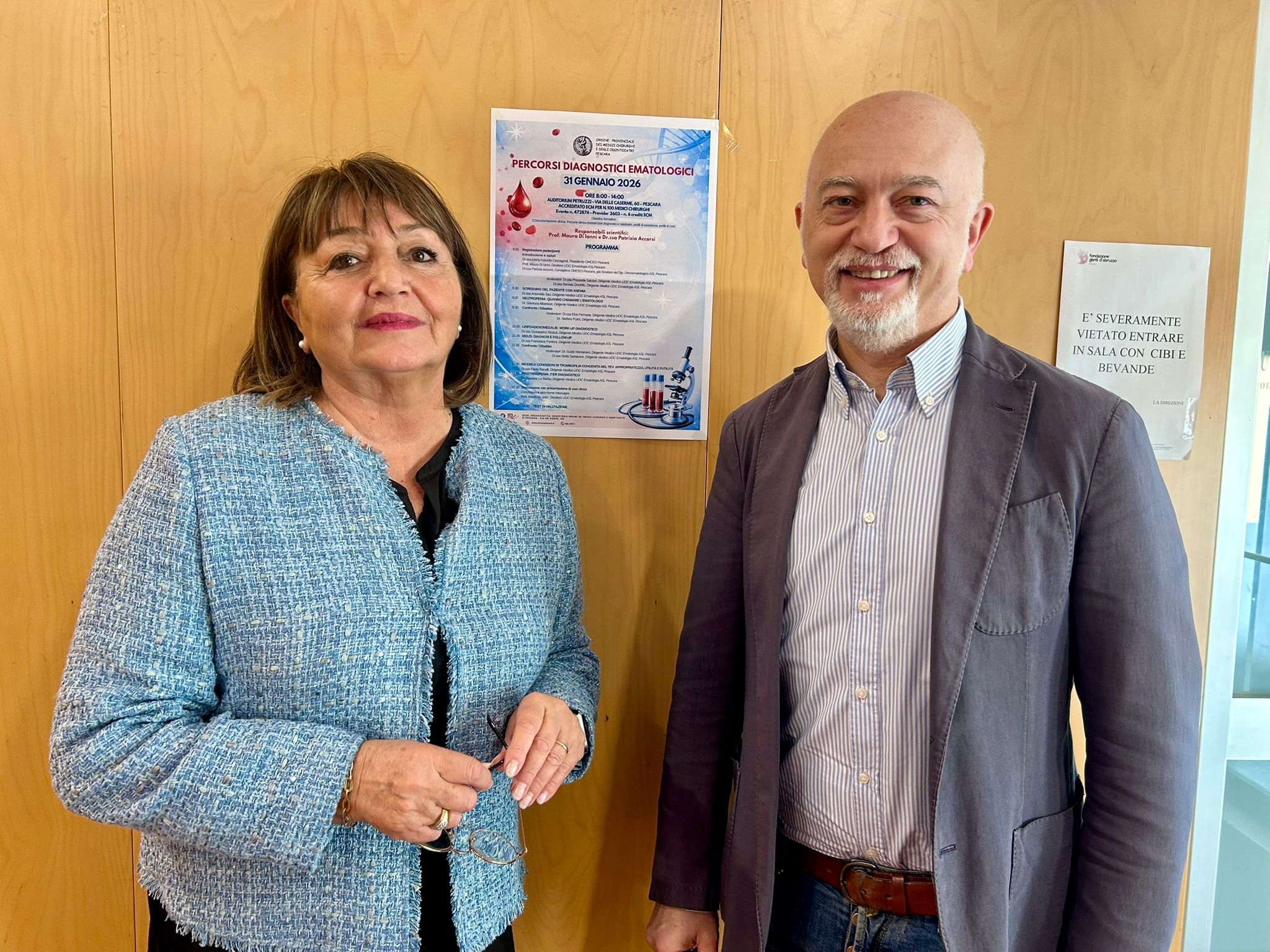 Clicca per accedere all'articolo Percorsi diagnostici ematologici al centro dell'evento ECM Omceo Pescara